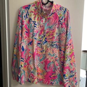 Lilly Pulitzer bright colored pullover with pockets